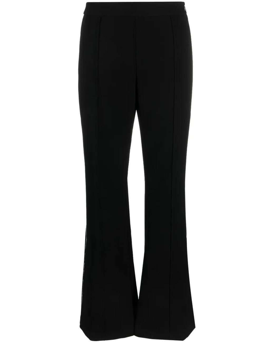 Tory Burch Black Striped Flared Trousers