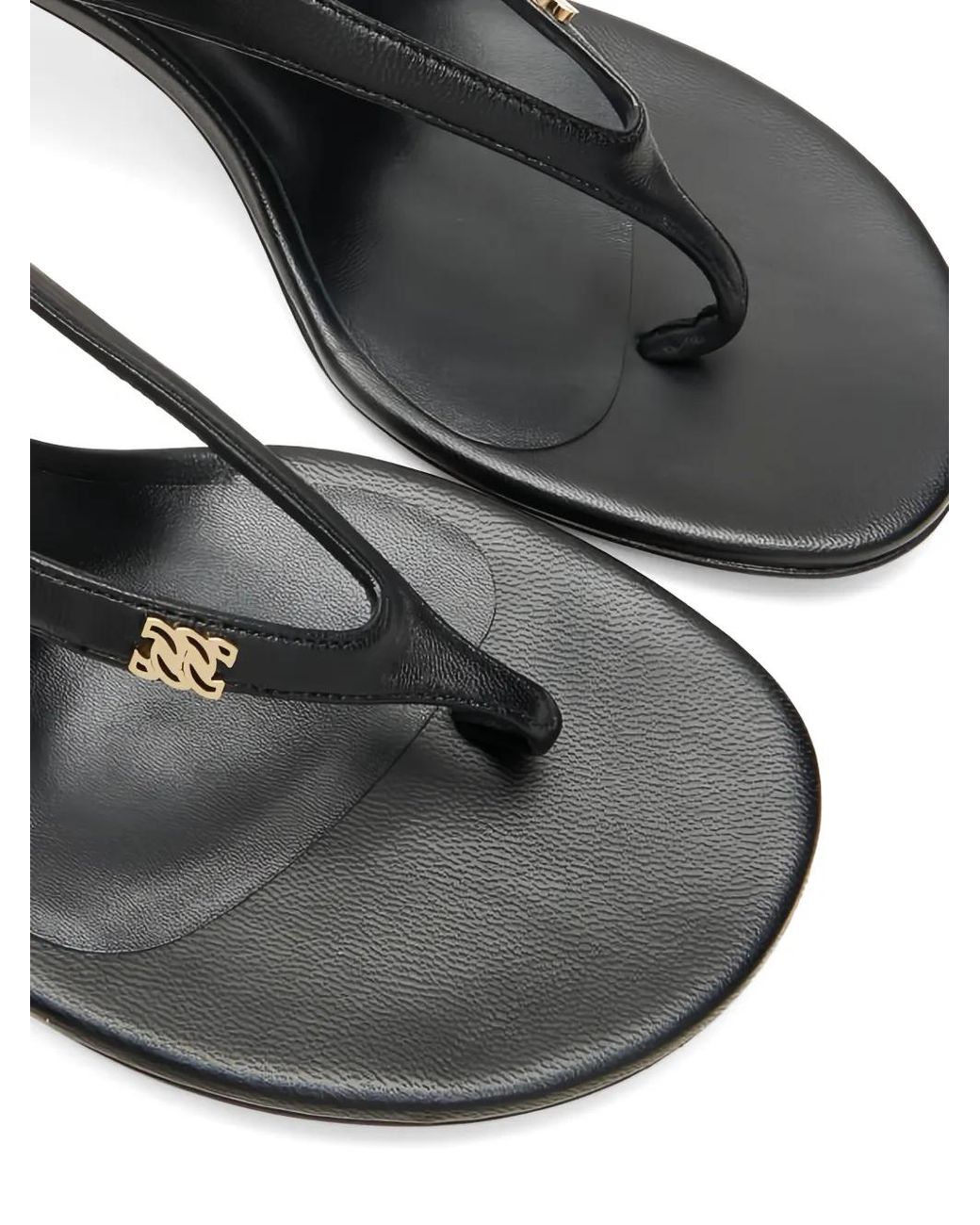 Casadei Black Chic Julia Leather Sandals