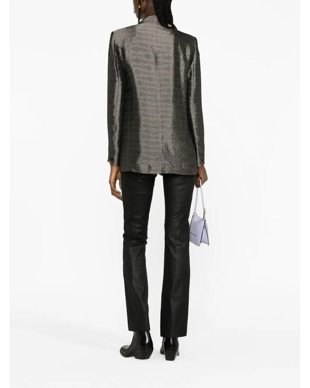 Zadig & Voltaire Black Vegy Jacquard Blazer