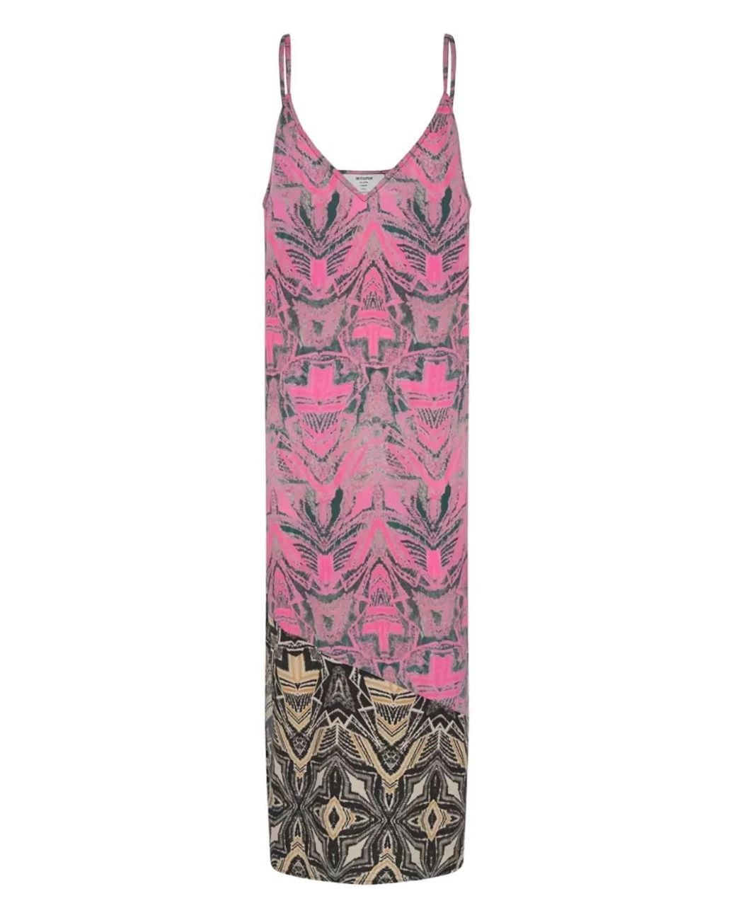 One Teaspoon Purple Kaleidoscope Printed Midi Dress