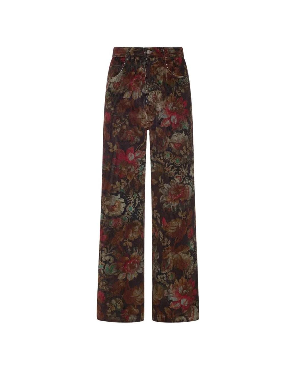 Pierre Louis Mascia Brown Gridox Striaght-Leg Trousers