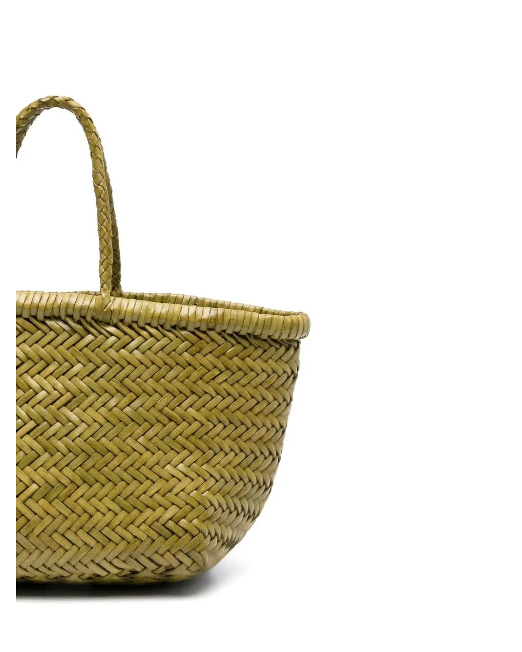 Dragon Diffusion Green Small Triple Jump Woven Tote Bag