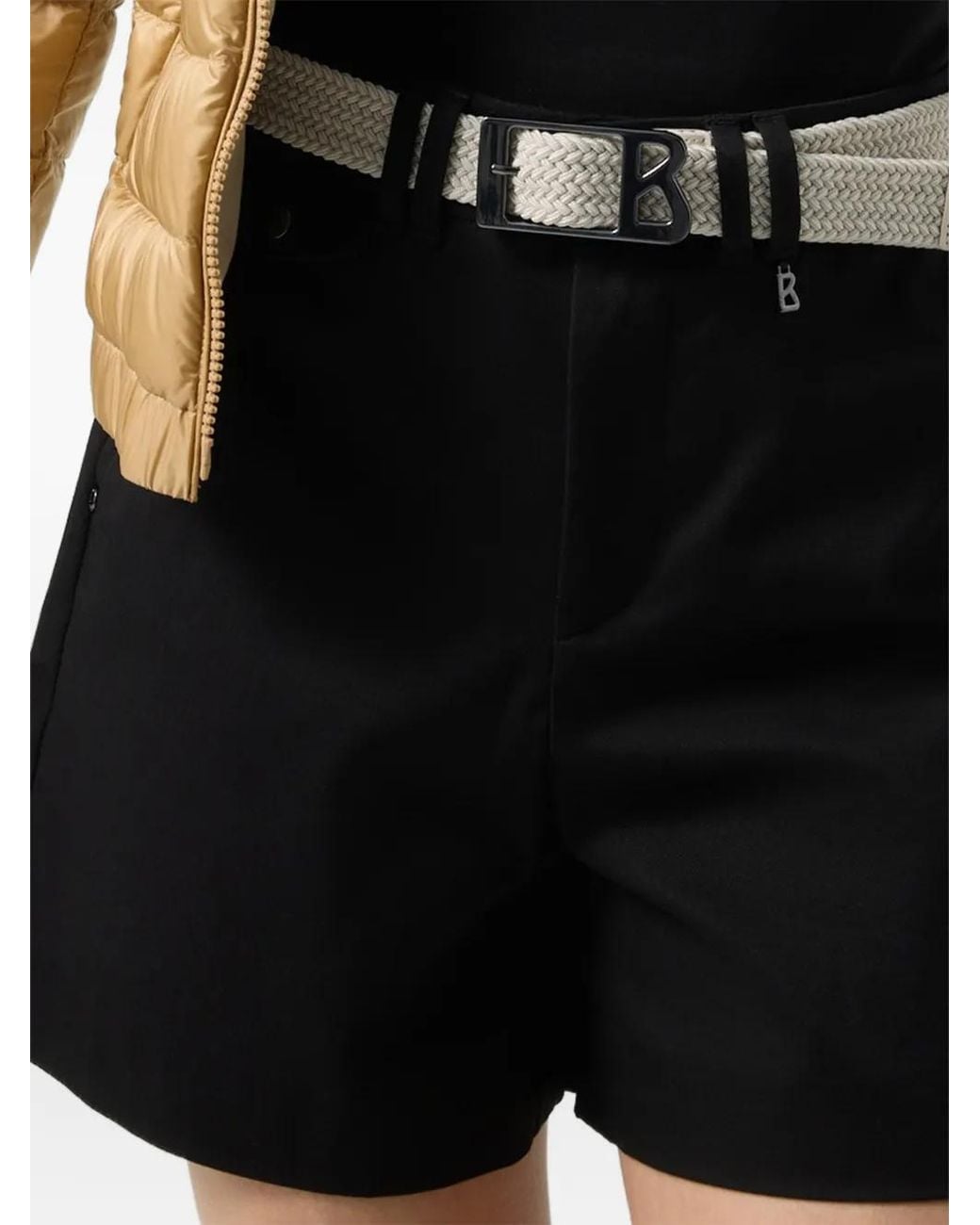 Bogner Black Lissy Gabardine Tailored Shorts