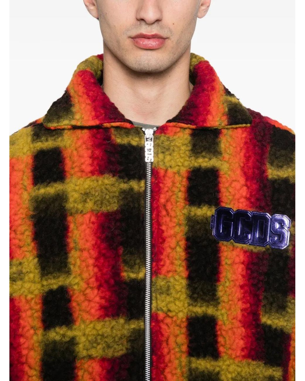 Gcds Reißverschlussjacke Mit Teddy-Struktur in Red für Herren