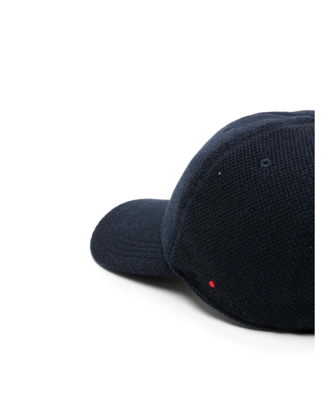 Kiton Blue Waffle-Knit Baseball Cap for men