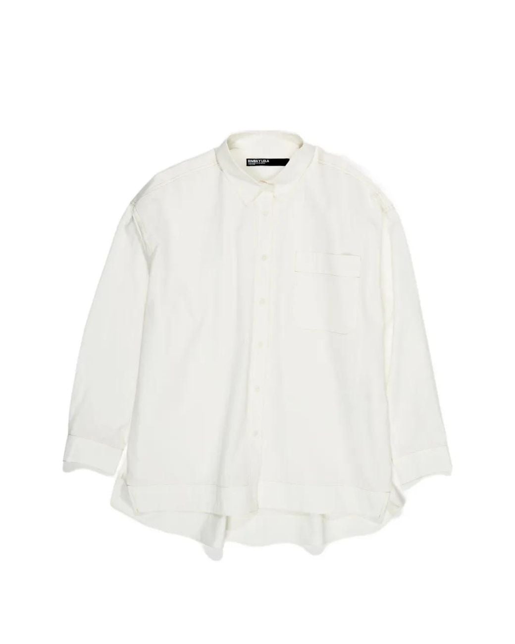 Bimba Y Lola White Ivory Cotton Shirt