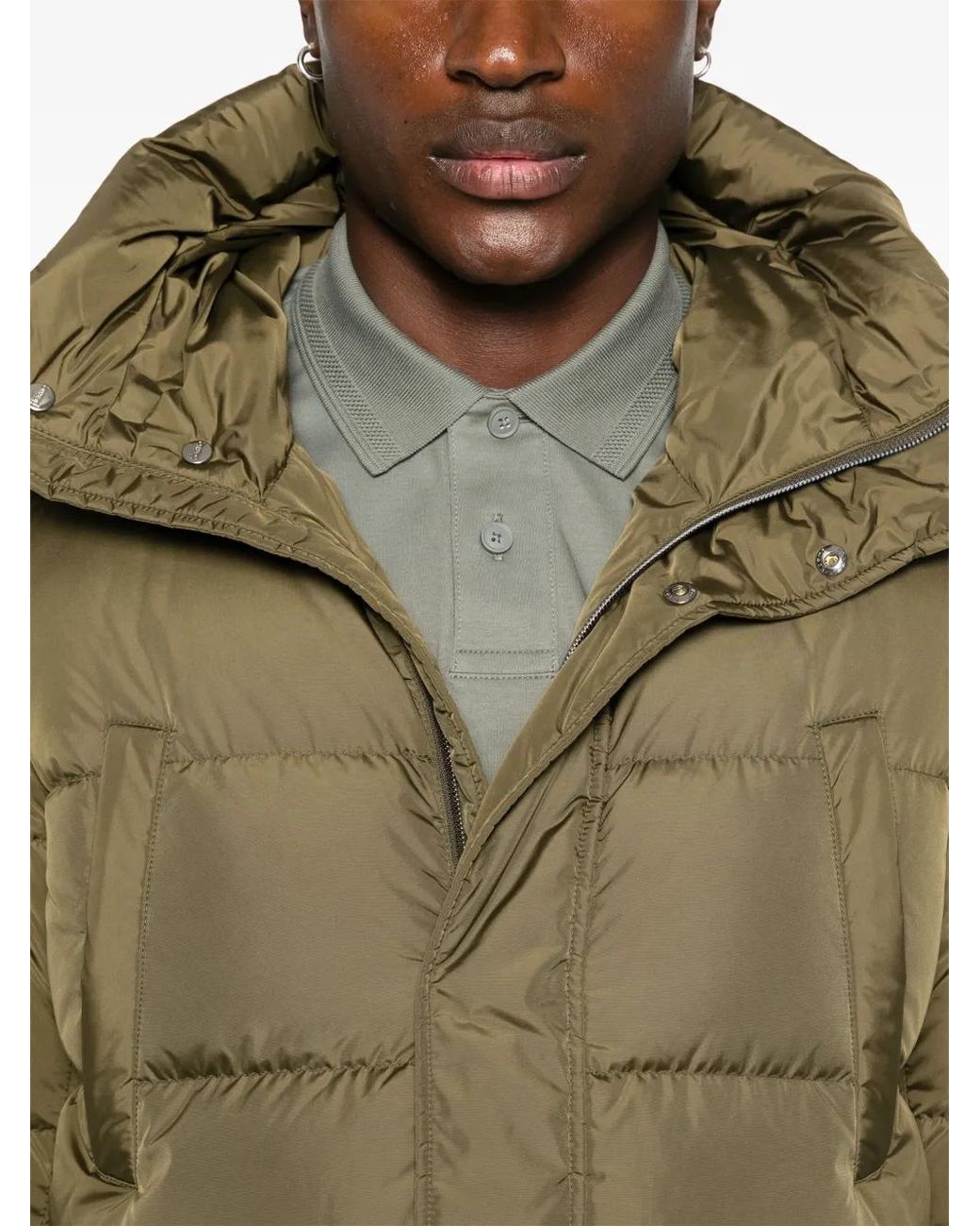 Doudoune À Capuche Herno pour homme en coloris Green
