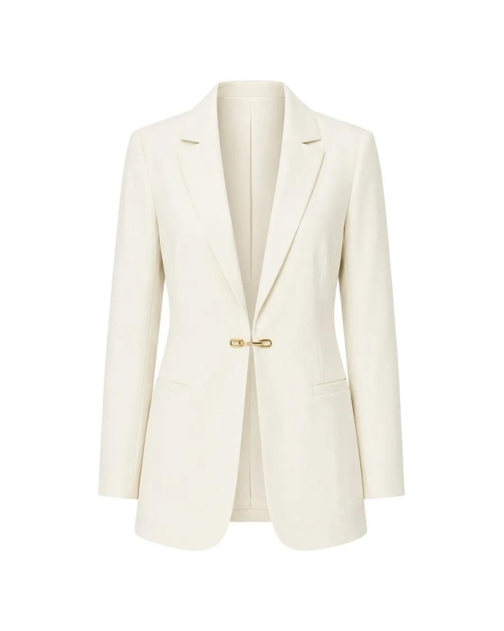Significant Other White Emilia Chain-Link Blazer