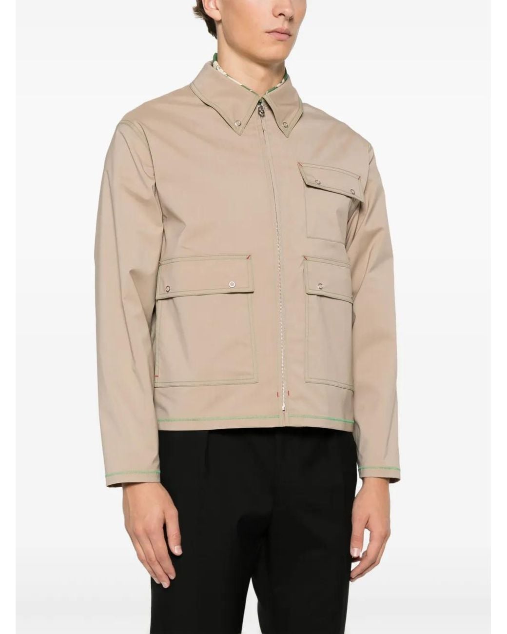 Fursac Natural Zip-Up Jacket for men