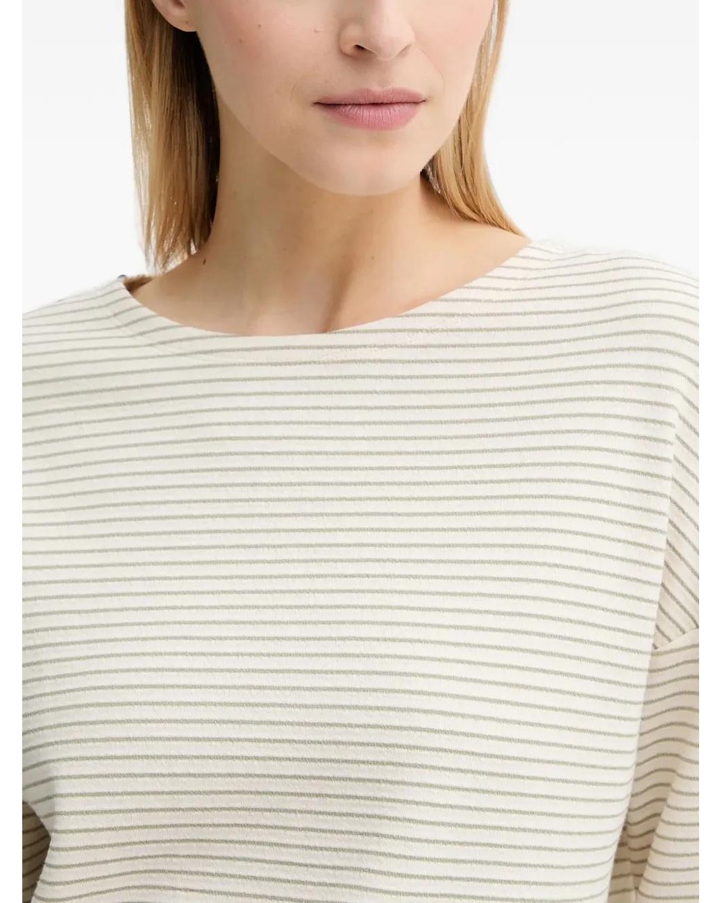 Marc O' Polo White Striped Top