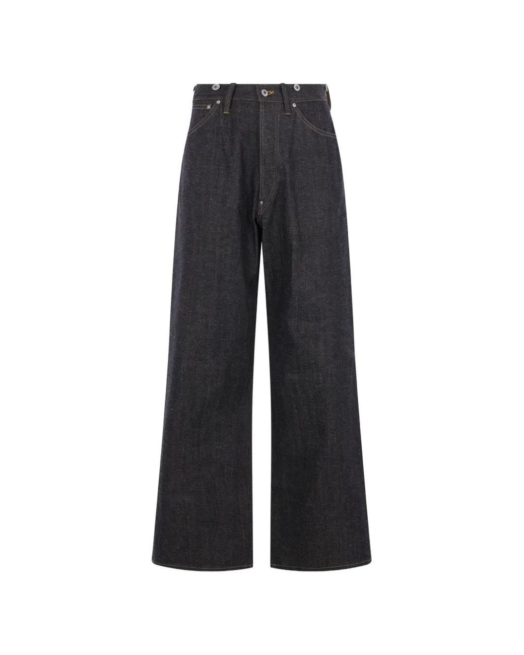 TAIGA TAKAHASHI Black Lot 704 Wide-Leg Jeans for men