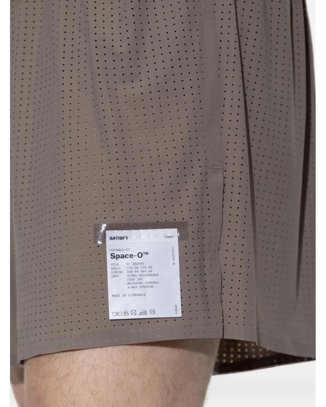 Satisfy Gray Space‑O 5" Shorts for men