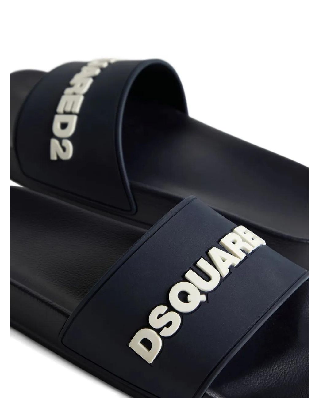 DSquared² Blue Logo Slides for men