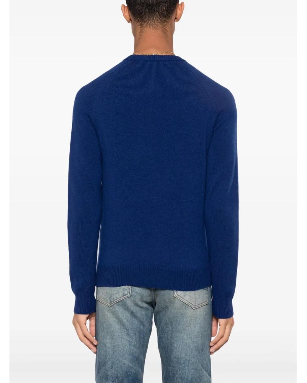 Tom Ford Blue Roll-Neck Cashmere Jumper for men