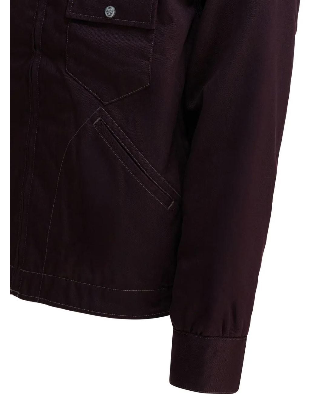 Needles Blue Patch-Pocket Zip-Up Jacket for men