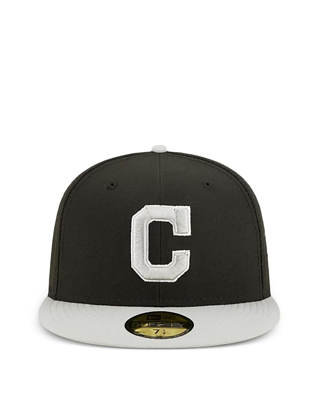 KTZ Black X Cleveland Guardians Authentic Fitted Hat for men