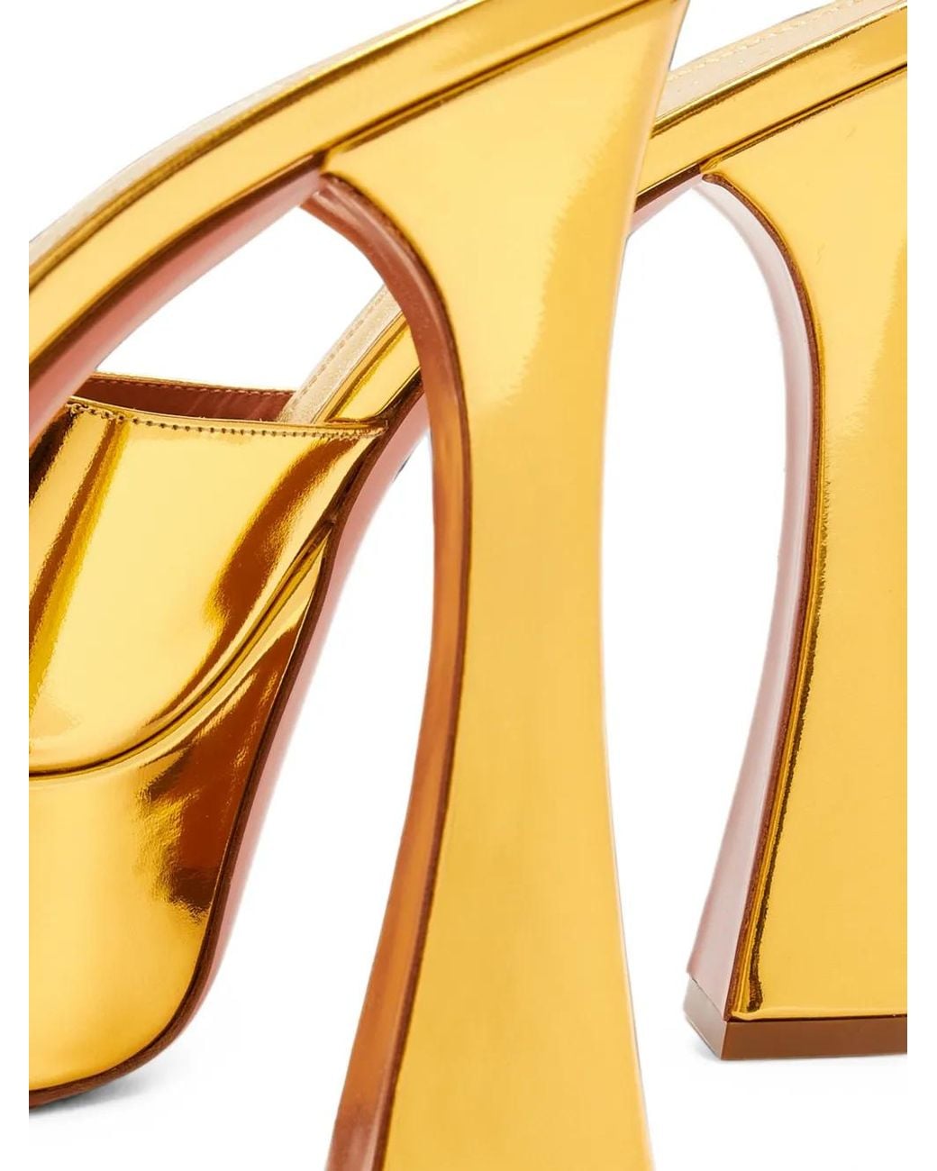 AMINA MUADDI Metallic Dalida Platform Sandals
