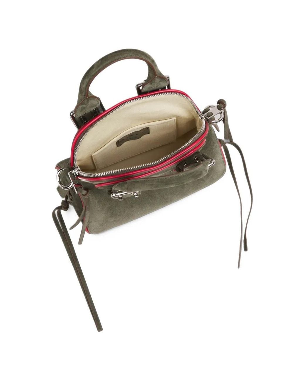 Marni Green Small Belte Buckle-Detail Eyelet-Embellished Tote Bag