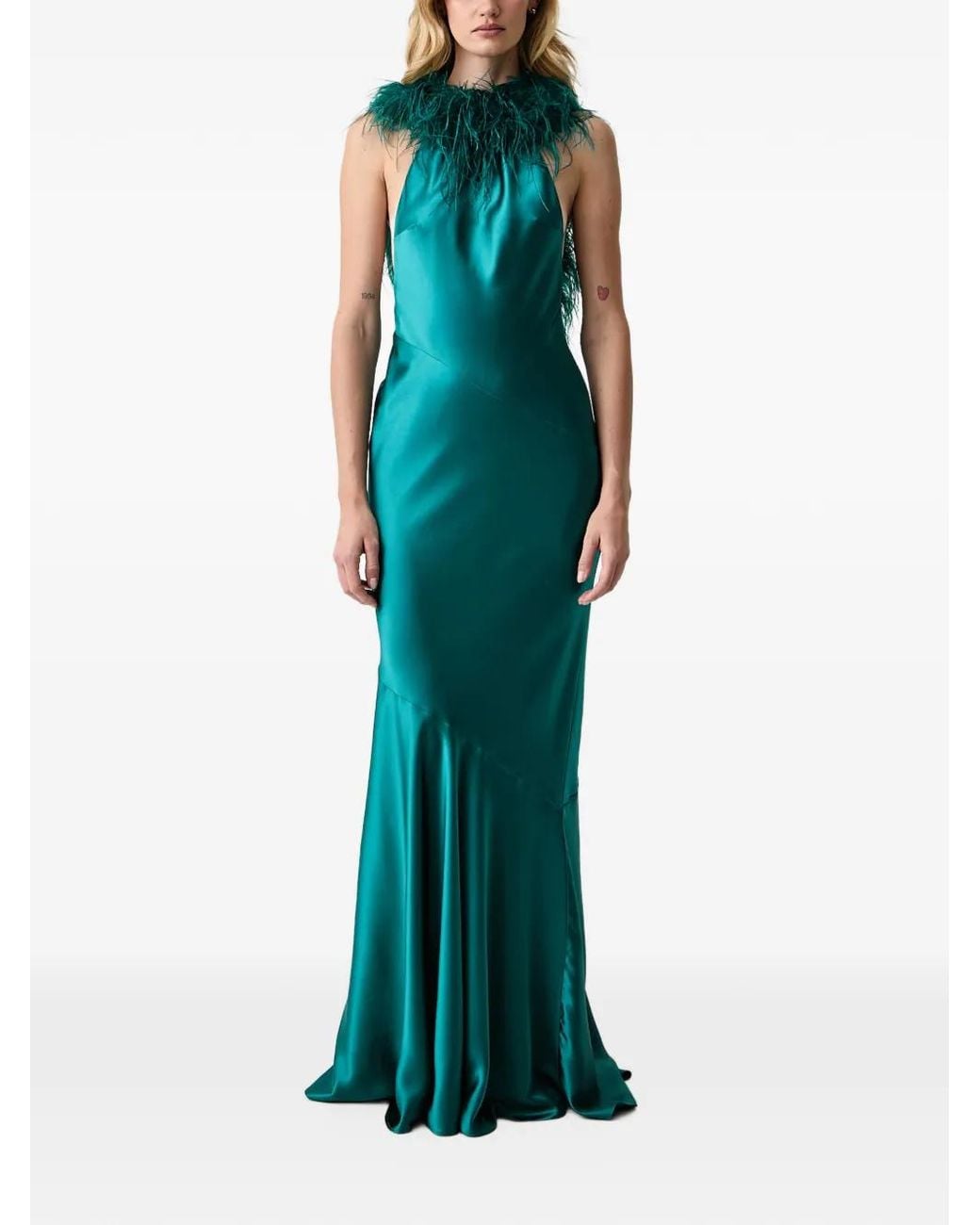 retroféte Green Brisbane Maxi Dress