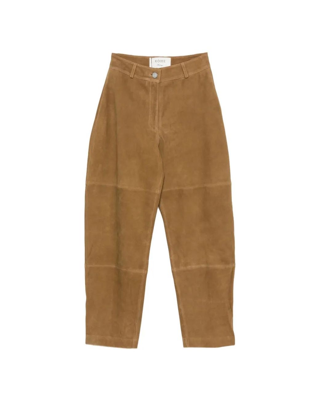 Rohe White Suede Panelled Trousers