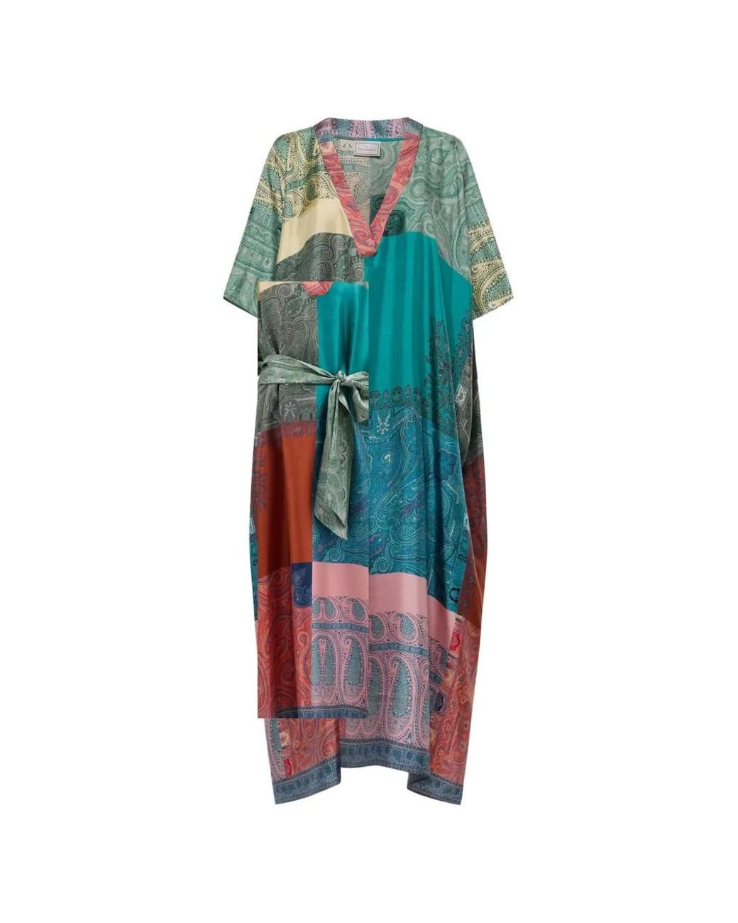 Pierre Louis Mascia Green Aloe Geometric-Print Dress