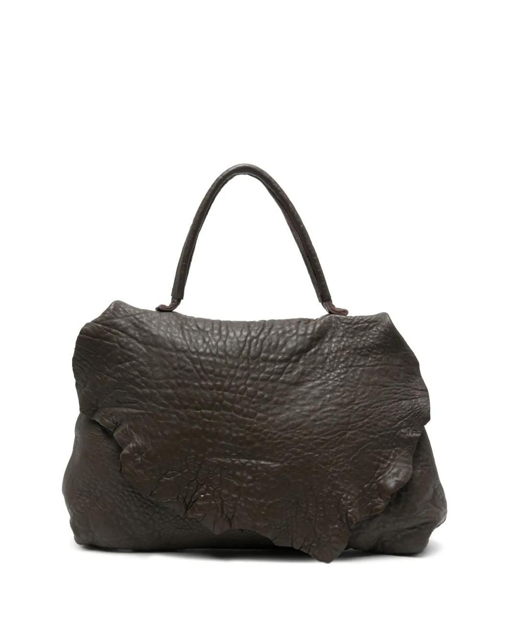 UN TÈ DA MATTI Black Sac À Main Il Cappellaio Matto En Cuir
