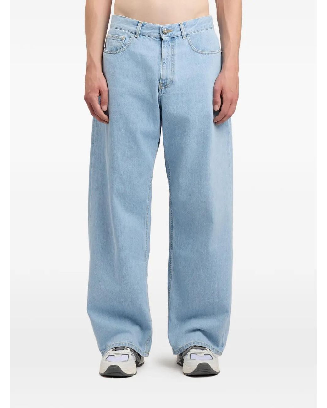 Palm Angels Blue Five-Pockets Jeans for men