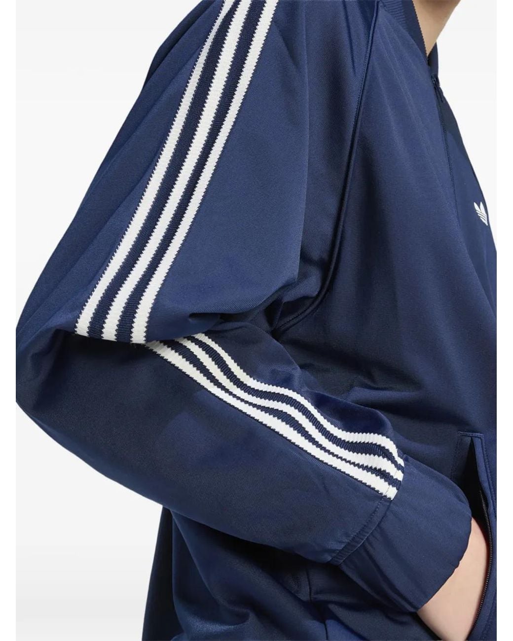 Adidas Blue Britcore Superstar Zip-Up Sweater for men