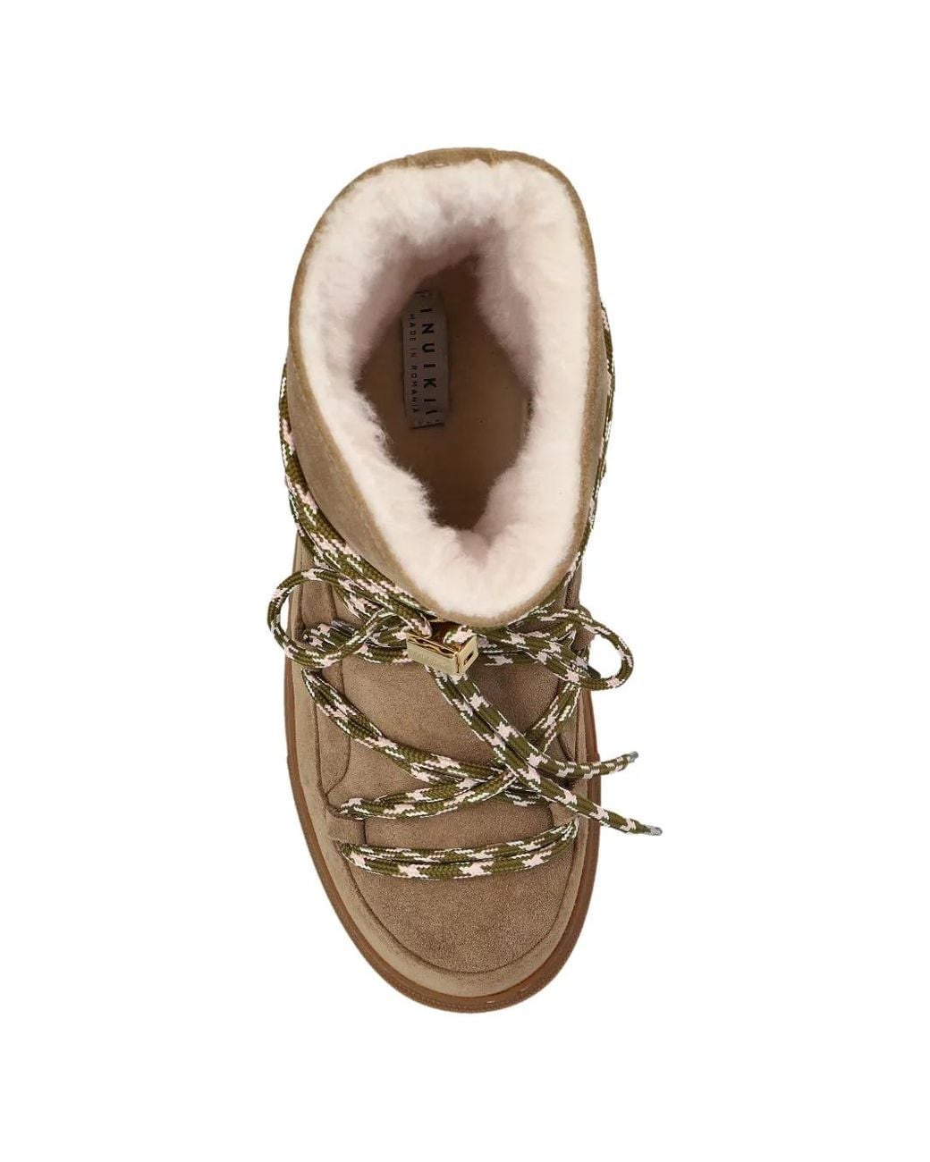 Inuikii Brown Double Tie Suede Boots