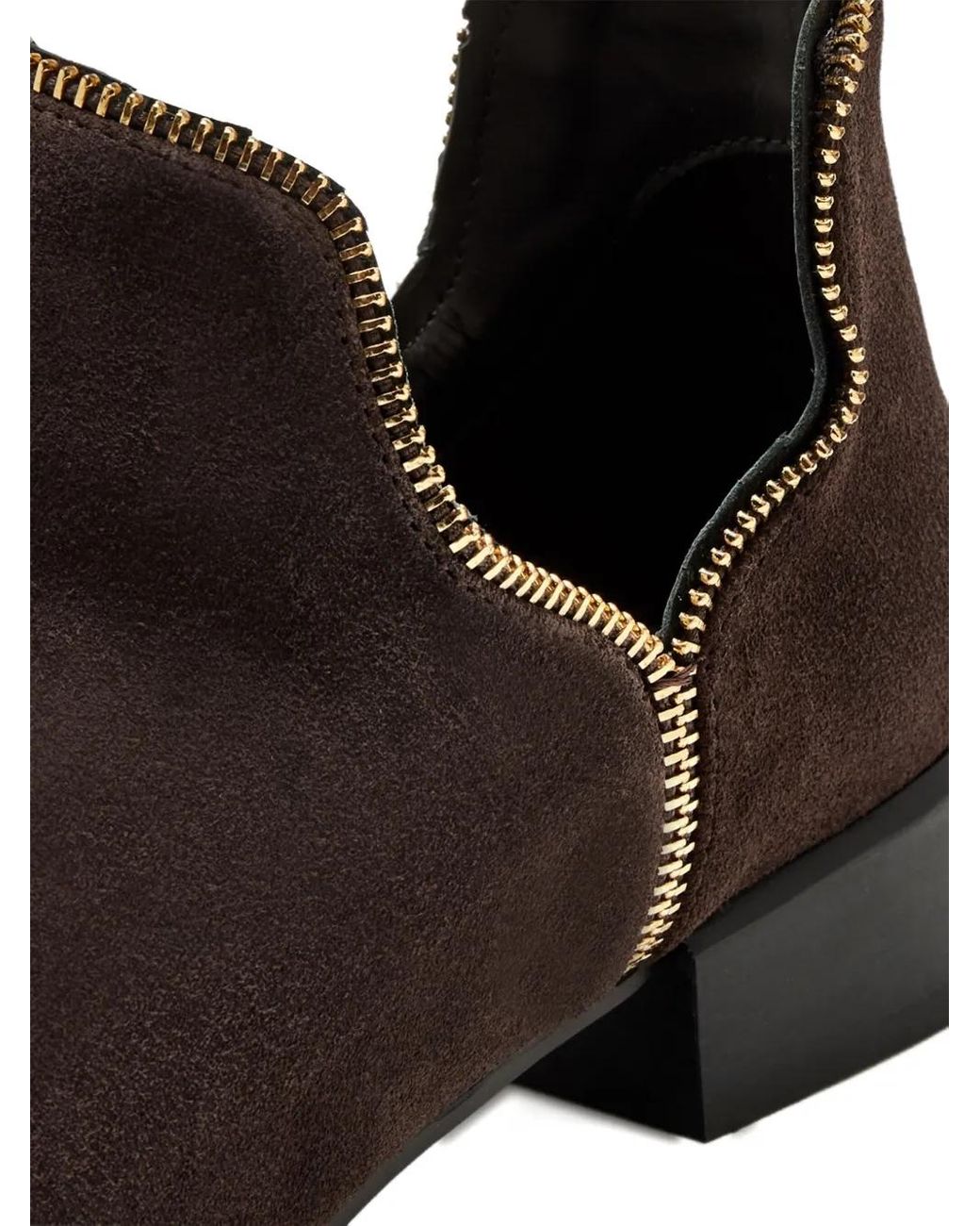 Senso Brown Zip-Detail Boots