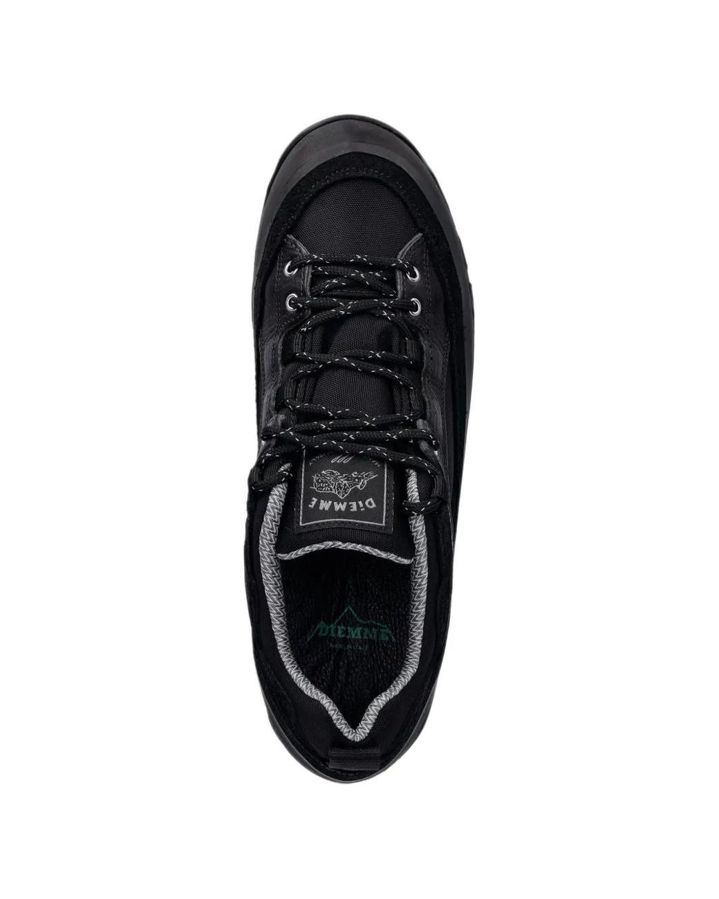 Diemme Black Grappa Hiker Panelled Low-Top Sneakers for men