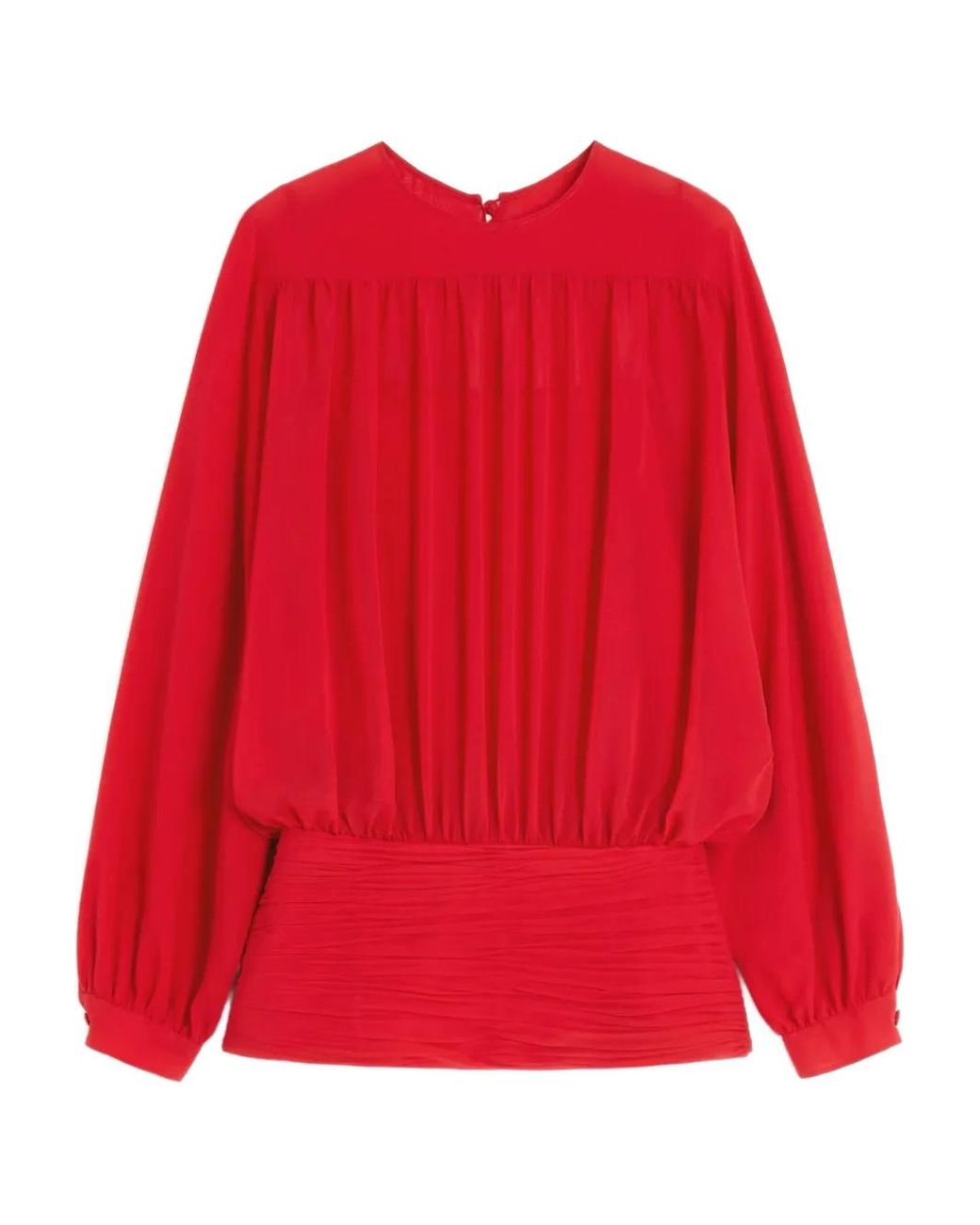 Valentino Garavani Red Light Georgette Blouse