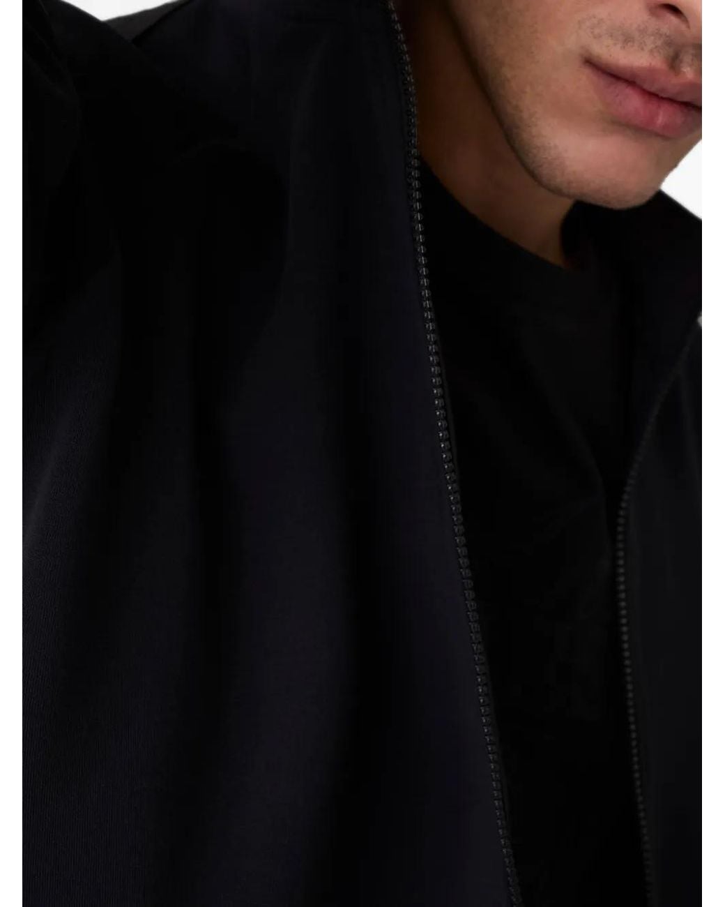 Guess Black Zip-Up Sweater for men