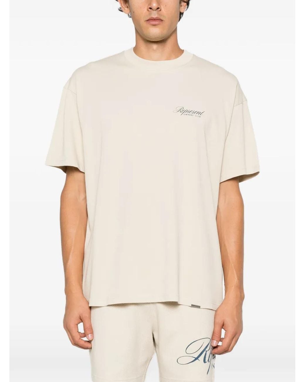 Represent White Owners' Club Logo-Print T-Shirt for men