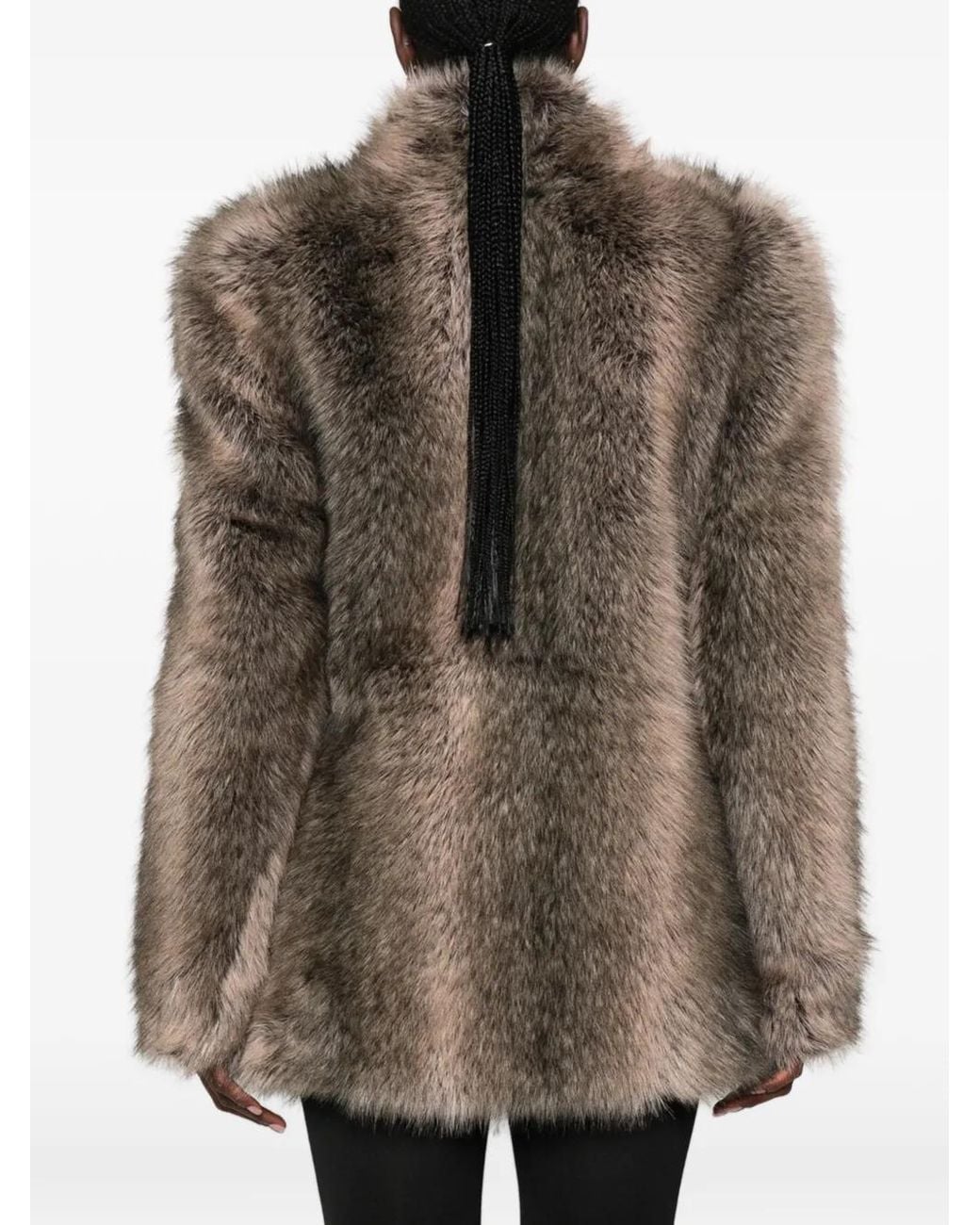 Frankie Shop Brown Delia Padded-Shoulder Jacket