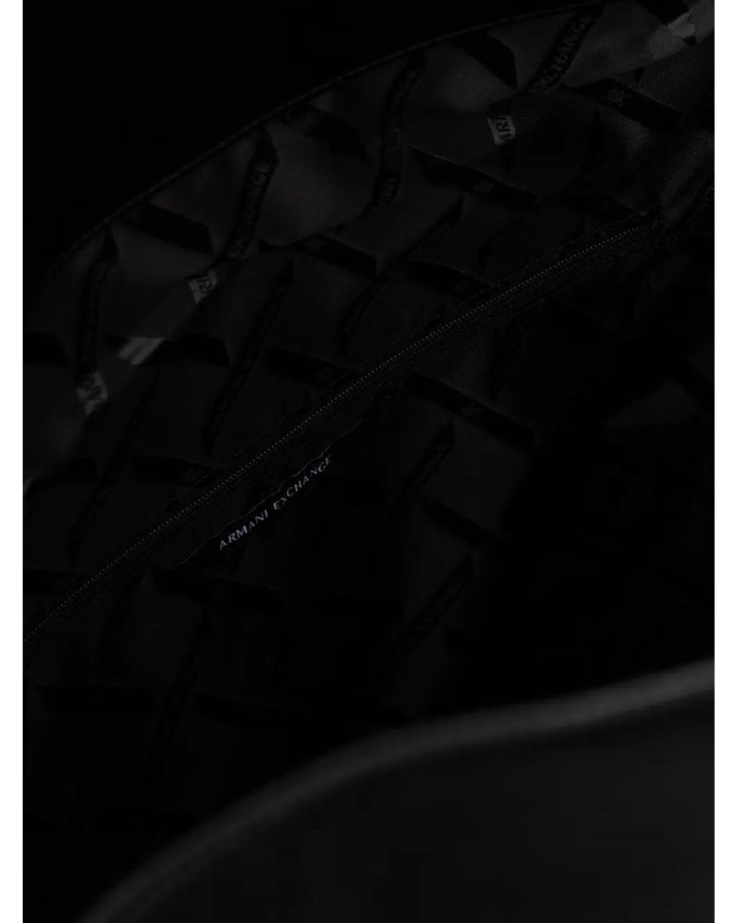Borsa A Spalla Con Applicazione di ARMANI EXCHANGE in Black