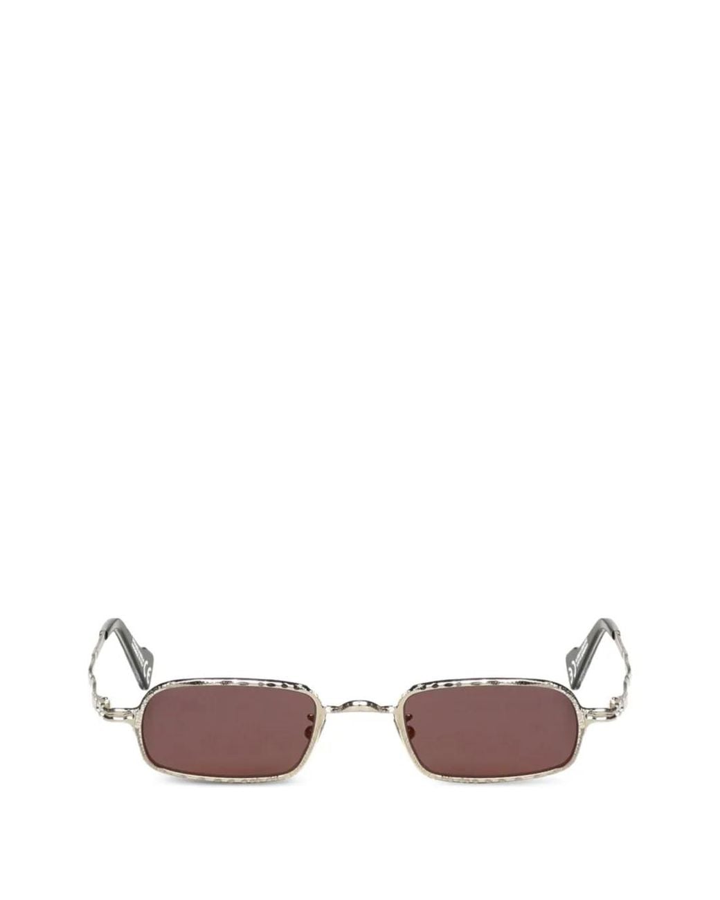 Kuboraum Pink Z18 Rectangle-Frame Sunglasses for men