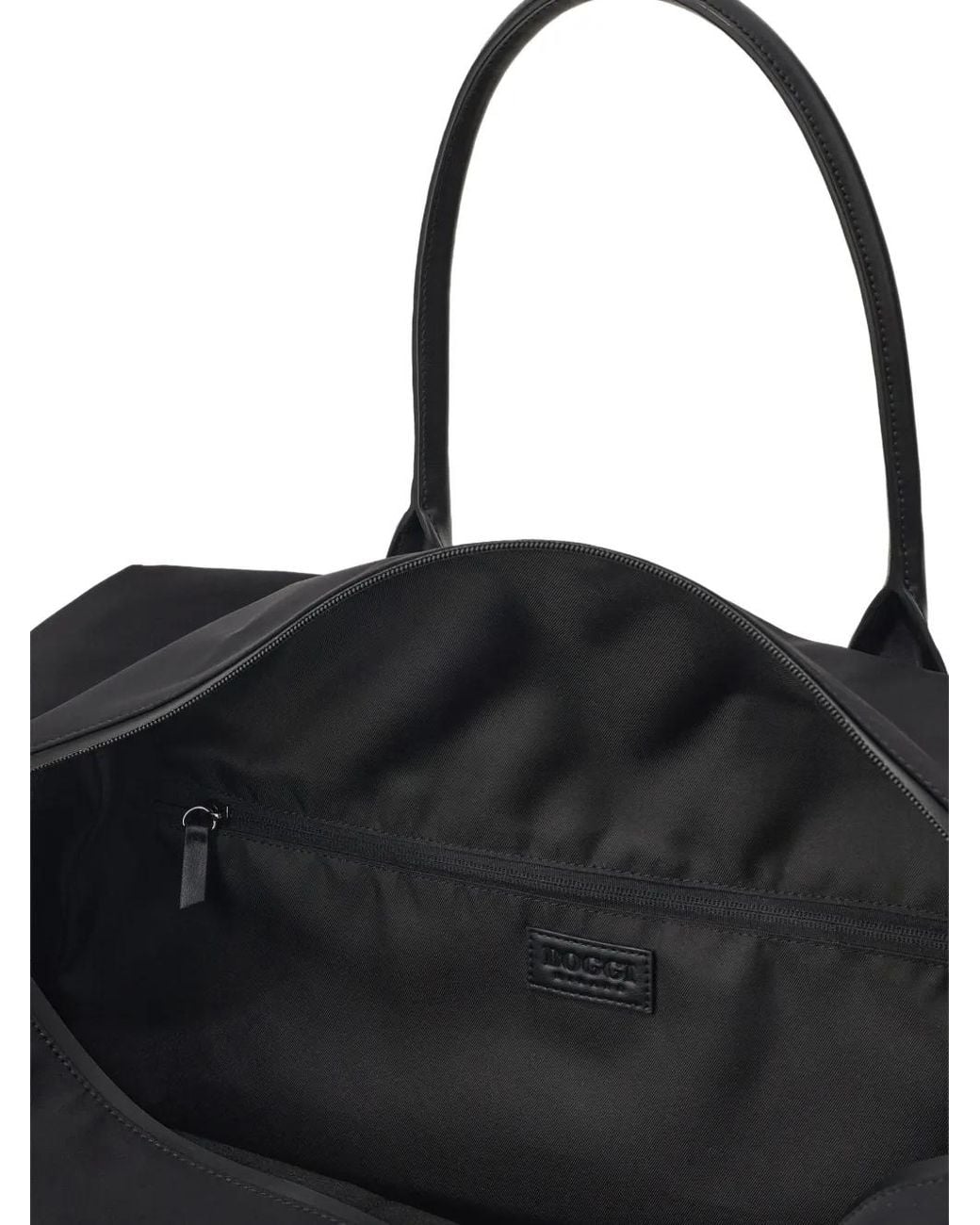 Boggi Black Technical Fabric Travel Bag for men