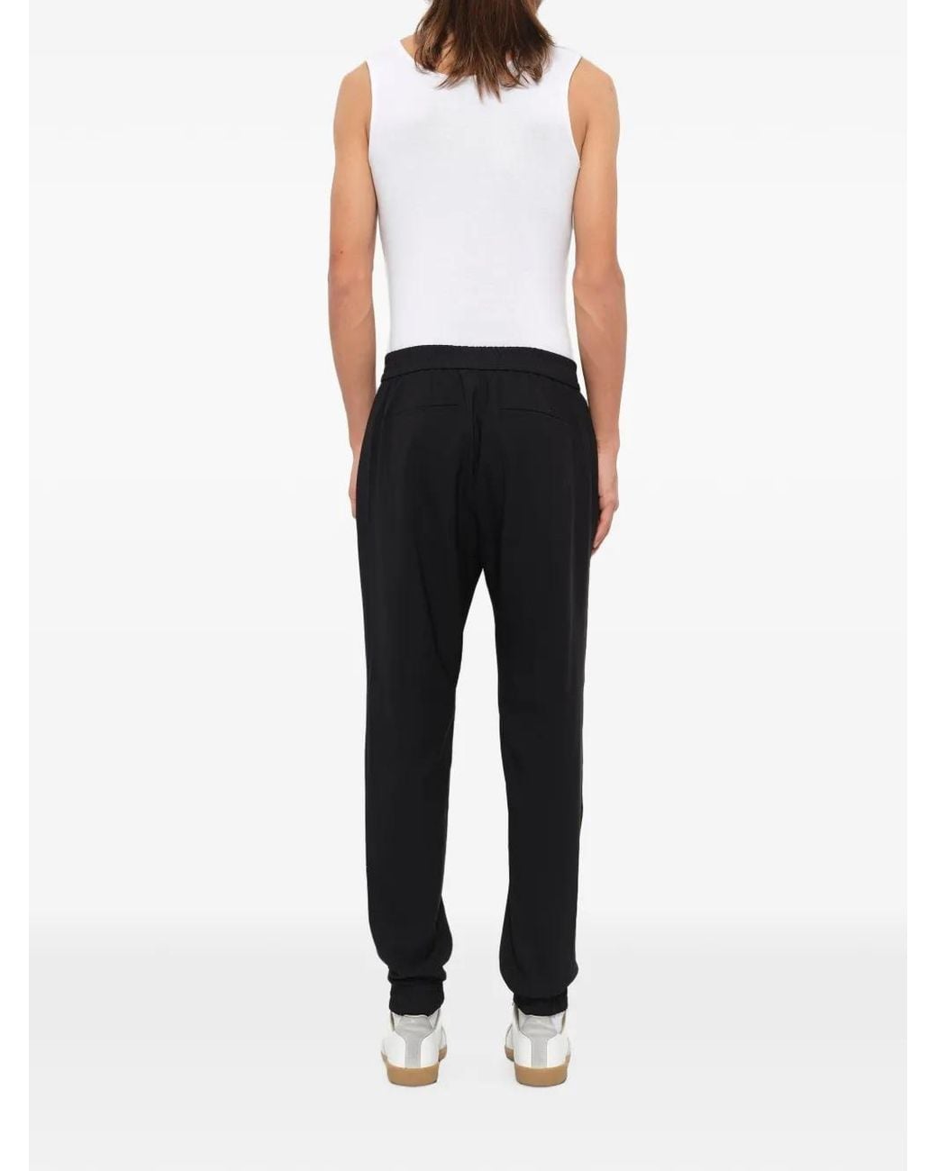 Juun.J Blue Elasticated-Cuff Trousers for men