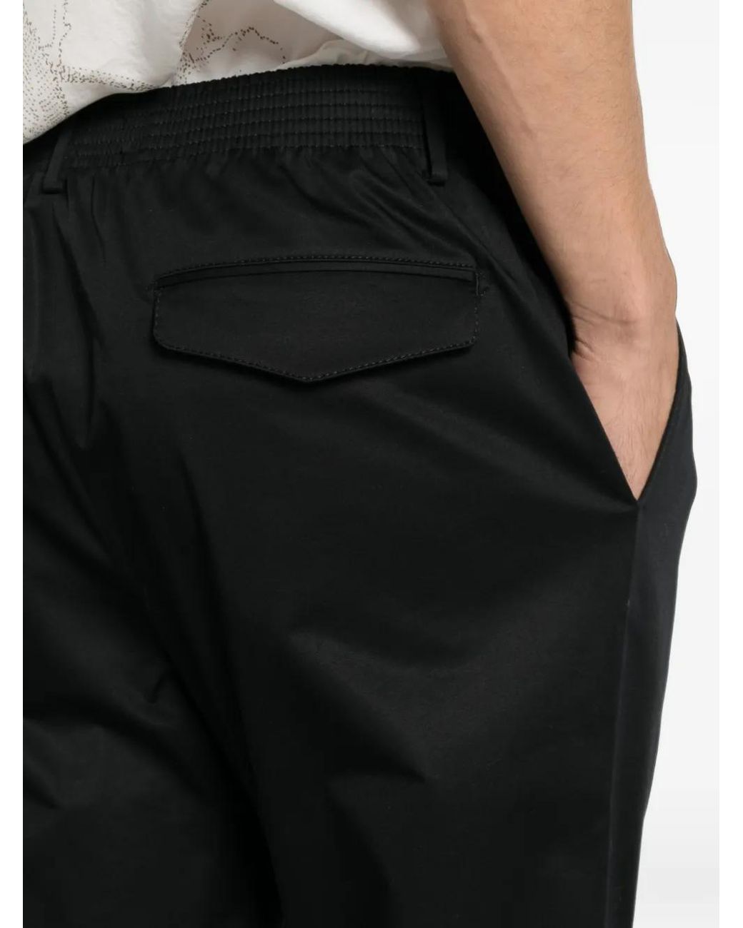 Cellar Door Black Ciak Tapered Trousers for men