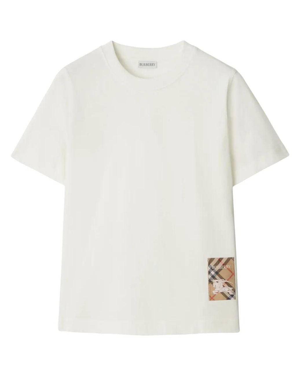 Burberry White Cotton T-Shirt