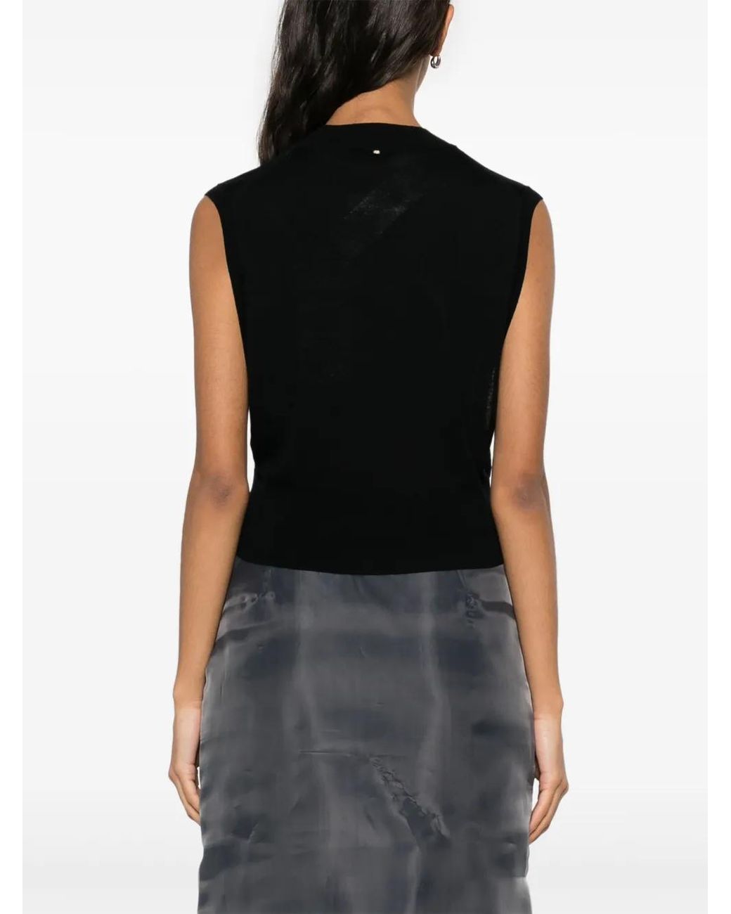 Sportmax Black Quatto Top