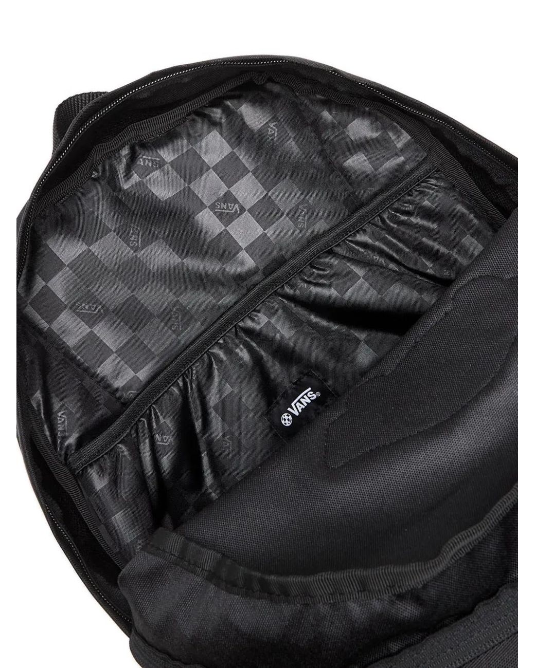 Vans Black Logo-Patch Backpack