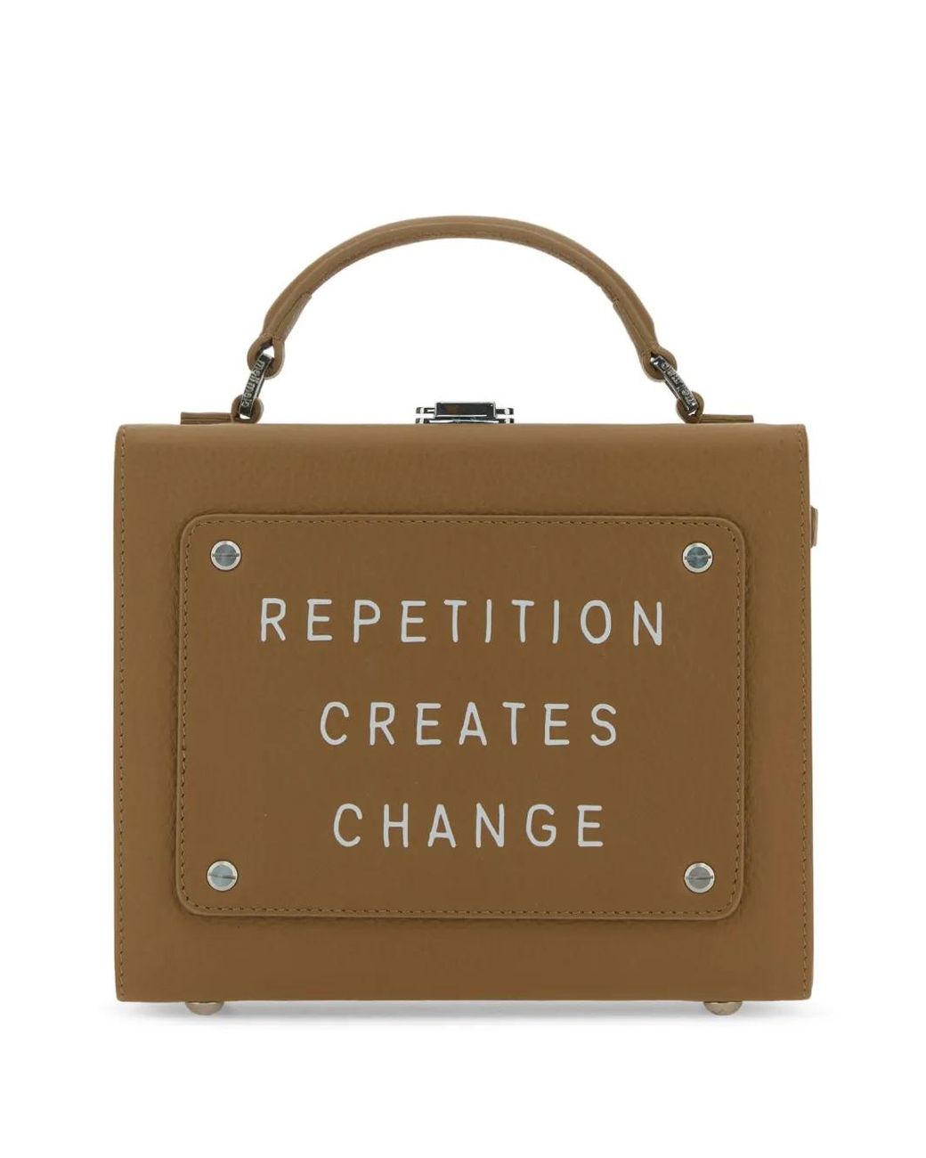 Meli Melo Brown Logo-Print Tote Bag