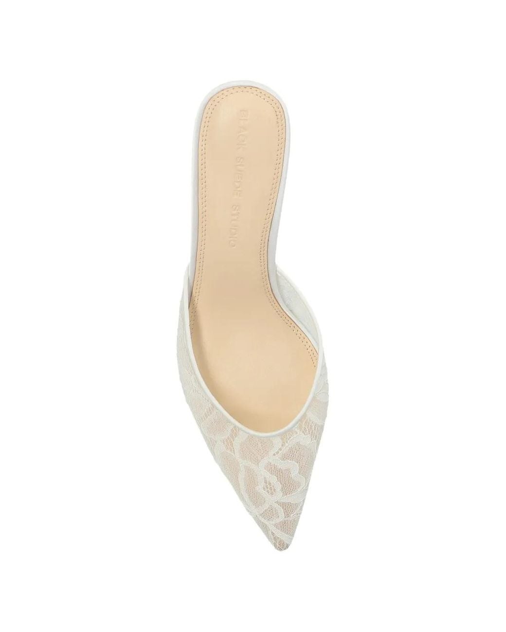 Black Suede Studio Natural Jayla Pumps