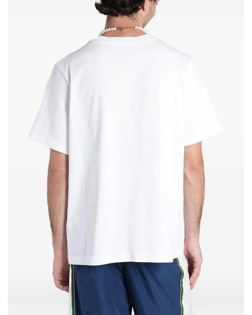 Casablanca White Classic T-Shirt for men