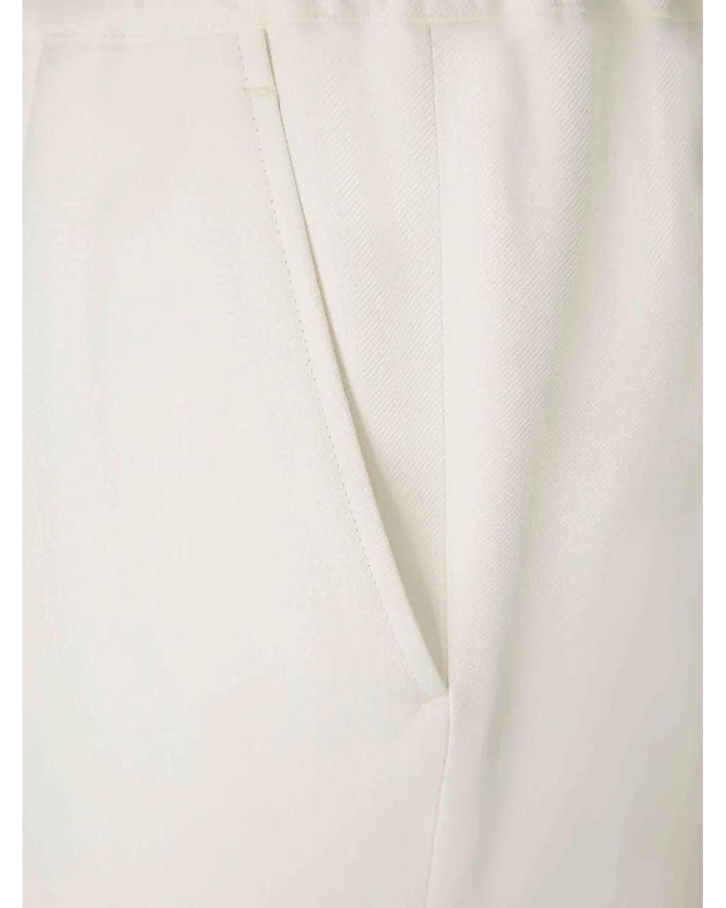 Tom Ford White Drawstring Trousers