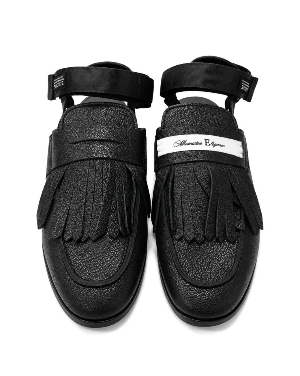 Bed J.w. Ford Black Sandales En Daim À Design De Mocassin for men