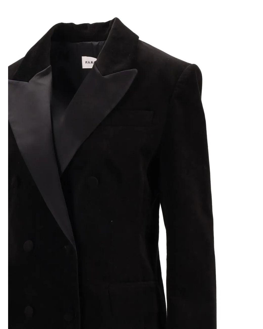 P.A.R.O.S.H. Black Double-Breasted Blazer