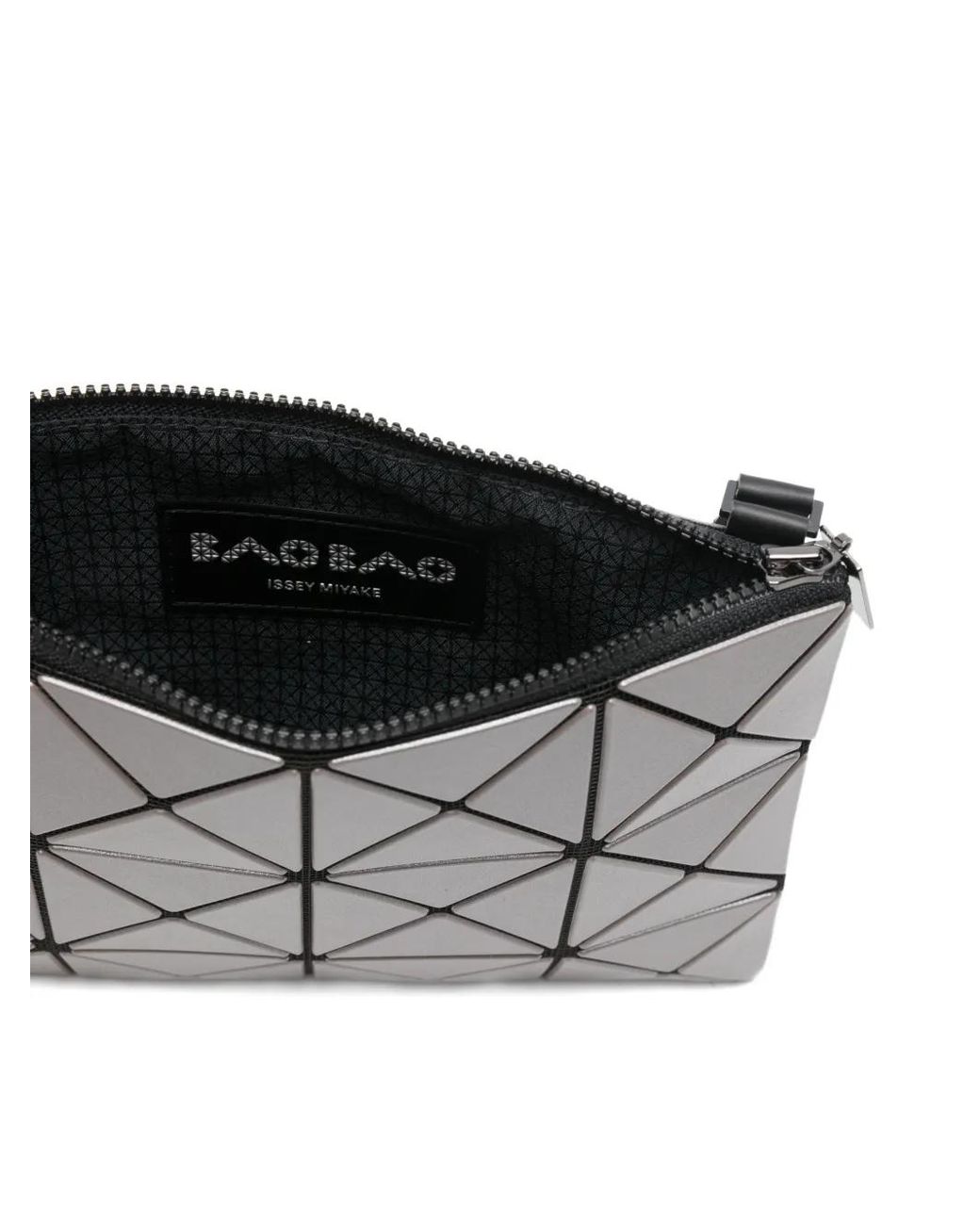 Issey Miyake Gray Sacoche Lucent À Effet Métallisé